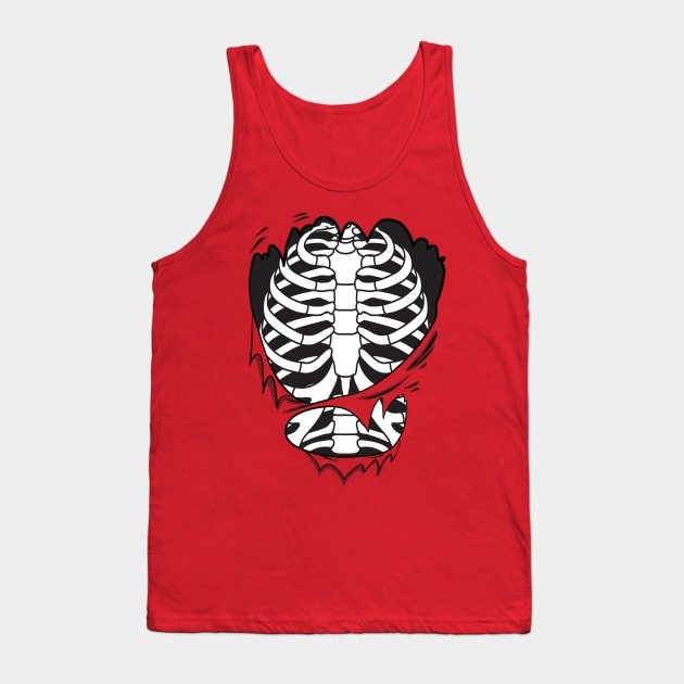 Skeleton Thorax Tank Top by jeshiolip